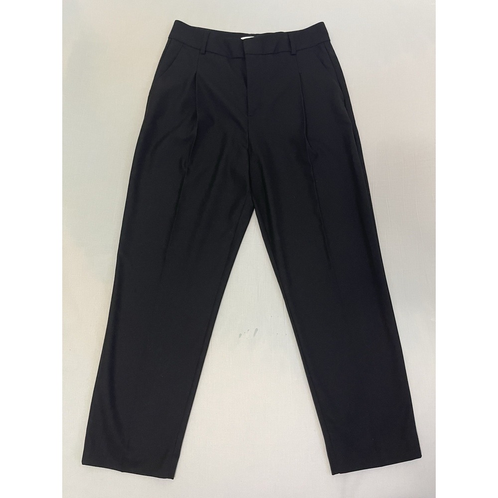 ANINE BING Becky Classic Tailored Black Crop Trouser‎ WOMENS SIZE Large
